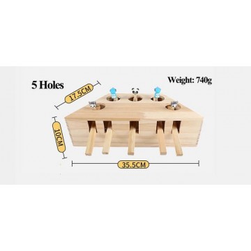 Dooee Toy Interactive 5 Holes Whack-A-Mole Puzzle